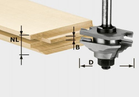 FESTOOL 490643 Fréza na profil pera HW S8 D46 x D12-FD