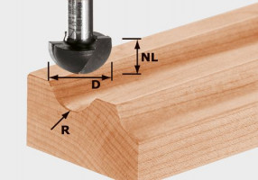 FESTOOL 490984 Vydutá fréza HW S8 R6,35