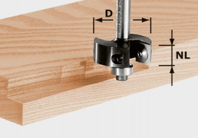 FESTOOL 491085 Polodrážkovací fréza s vyměnitelnými břit. dest. HW S8 D38/12