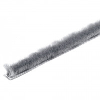 HETTICH 9193423 Lišta s kartáčkem, 2500mm, 6 mm, šedá