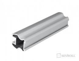 SEVROLL 02284 Gemini úchytová lišta 10mm 2,7m stříbrná
