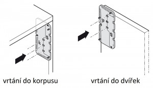 KES 272254 FREEspace mini vrtací/montážní šablona