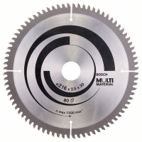 BOSCH 2608640447 Pilový kotouč Multi Material 216 x 30 x 2,5 mm; 80