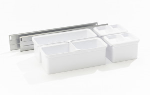 KES 005275 Dispensa/Comfort II YouboXx-Set 3 stříbrná/bílá