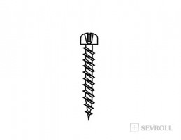 SEVROLL 20041 vrut 2,5x18mm půlkulatá hlava zinek bílý