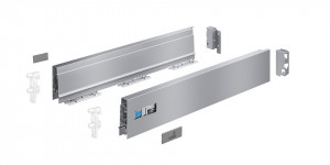 HETTICH 9307115 Atira sada bočnic úplná, 70/520mm, stříbrná