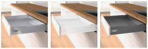 K-HETTICH Atira zásuvka 70, 470mm/30kg, stříbrná, SiSy