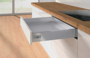 K-HETTICH Atira zásuvka 70, 260mm/30kg, stříbrná, SiSy