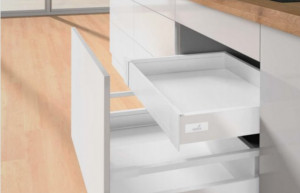 K-HETTICH Atira vnitřní zásuvka 70, 520mm/30kg, bílá, PTO