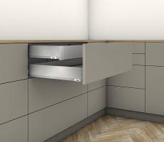 K-BLUM Merivobox, zásuvka M 500mm/70kg, světle šedá IG, vnitřní