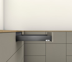 K-BLUM Merivobox, zásuvka N 500mm/40kg, tmavě šedá OG, vrut