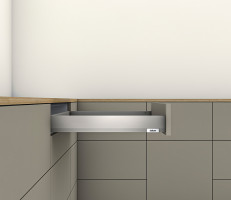 K-BLUM Merivobox, zásuvka N 450mm/40kg, světle šedá IG, vrut