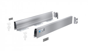 HETTICH 9307088 Atira sada bočnic úplná, 54/470mm, stříbrná