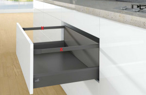 K-HETTICH ArciTech zásuvka 250, 500mm/40kg, antracit, SiSy