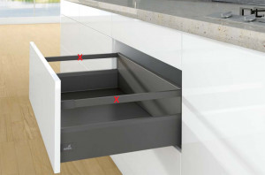 K-HETTICH Arcitech, čelní, antracit, 500/126/218, 40kg, SiSy