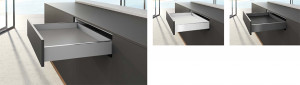HETTICH sada AvanTech YOU zásuvka, 77/500mm, 30kg, Quadro, antracit, SiSy
