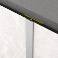 Rocko Tiles spojovací profil "T" STŘÍBRNÝ 2,8m