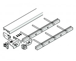 HAWA 24004 Folding Concepta 25 do pouzdra spodní profil 1300mm stříbrná