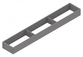 BLUM ZC7S650RS1 Ambia-line rámeček pro LBX/MVX, NL=650/Š=100 Indium šedá IG-M