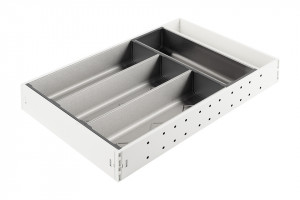 StrongMax příborník, sada 276/450mm, misky 4x264mm, bílá