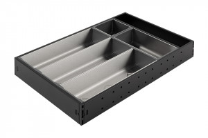StrongMax příborník, sada 276/450mm, misky 3x264mm + 1x176mm +1x88mm, černá