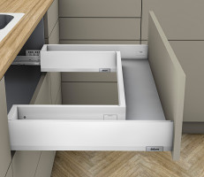 K-BLUM Merivobox, zásuvka M 500mm/40kg, bílá, Inserta, dřez