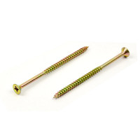 StrongFix Vrut PZ 6x130/70 zápustná hlava zinek žlutý PZ3, částečný závit
