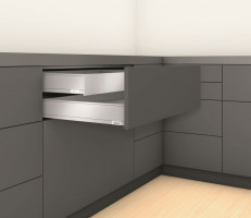 K-BLUM Legrabox, zásuvka M 450mm/40kg, Tip-on, černá, Expando