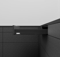 K-BLUM Legrabox, zásuvka N 500mm/40kg, Tip-on, černá, Expando