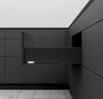 K-BLUM Legrabox, zásuvka K 500mm/40kg, Tip-on, černá, Expando