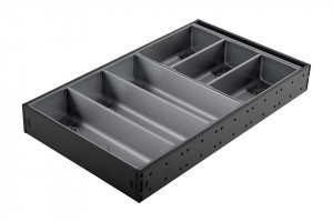 StrongMax příborník, sada 276/500mm, misky 3x264mm + 3x176mm, černá