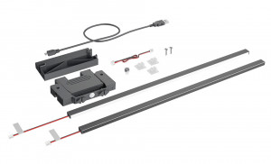 HETTICH 9326873 osvětlovací krycí profil pro AvanTech YOU 270mm vzhled nerez