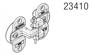 HAWA 23410 Folding Concepta skrytý středový závěs, matný nikl