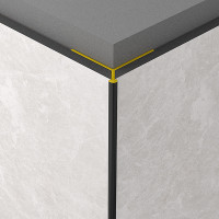 Rocko Tiles vnější 45° rohový profil "A" STŘÍBRNÝ 2,8 m