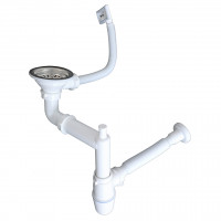 StrongSinks S3 Sifon pro úsporu místa pro nerez dřezy