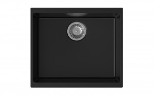 StrongSinks S3 Dřez granit Hron 530 530x460mm bez odkapu černá