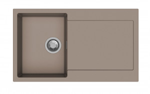 StrongSinks S3 Dřez granit Zala 860 860x500mm s odkapem béžová