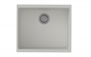 StrongSinks S3 Dřez granit Hron 530 530x460mm bez odkapu bílá