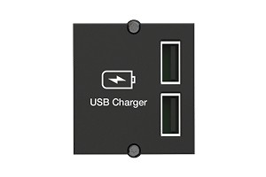 BACHMANN 917.224 keystone nabíječka USB 5V/2,4A, 1 modul - 2 výstupy