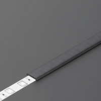 StrongLumio krycí lišta C2 k profilu Slim 8/Smart 10 naklapávací 2000mm černá