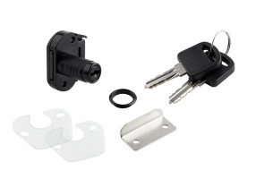 StrongLocks Zásuvkový zámek mini různé kombinace + kovový protikus černá