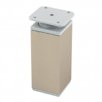 StrongLegs nábytková noha FA009 100Rmm imitace nerezi/šedý plast