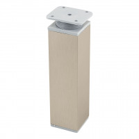 StrongLegs nábytková noha FA009 150Rmm imitace nerezi/šedý plast