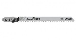 BOSCH 2608633779 Pilový plátek do přímočaré pily T 101 BR Clean for Wood, 3ks