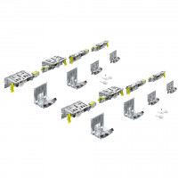 HETTICH 9278780 TopLine XL posuvné dveře sada pro 4 křídla,17mm,18-30mm/60kg