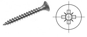 StrongFix Vrut PZ 3,5x16mm zápustná hlava zinek bílý