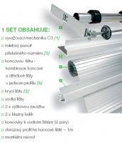 REHAU metallic-line set20mm 900/1500 nerez