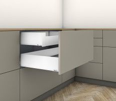 K-BLUM Merivobox, zásuvka K 300mm/40kg, bílá, vnitřní