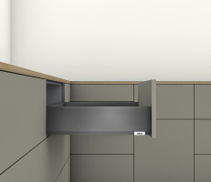 K-BLUM Merivobox, zásuvka K 300mm/40kg, tmavě šedá OG, Inserta