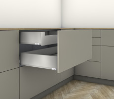 K-BLUM Merivobox, zásuvka K 300mm/40kg, světle šedá IG, vnitřní